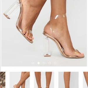 BNWT Fashionnova Heels — “the glass slipper”